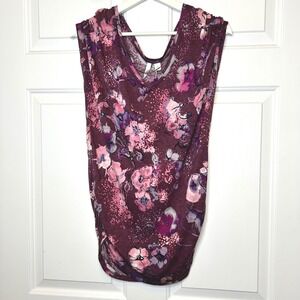 LC‎ Lauren Conrad NWT Vintage Chic Floral V Neck Sleeveless Top  Size S